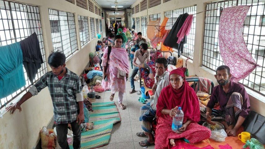 Dengue surge: Corridors not spared as 500-bed Bangladesh hospital treats over 2,000 patients